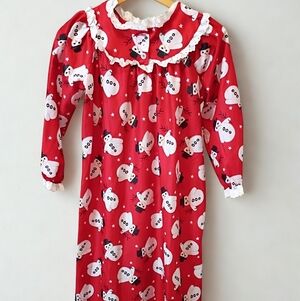 Bellepointe Old Fashioned Girls Christmas Nightgown Snowman Design Size 12